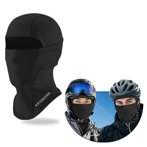 AXIOMORA Sturmhaube Motorrad Fahrrad Winter - Warm Sturmmaske für Herren und Damen - Winddicht Atmungsaktiv Balaclava Skimaske für Outdoorsports Radfahren, Snowboarden