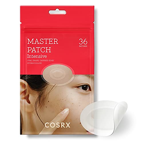 COSRX Master Patch Intensiv 36 Counts | Teebaumöl Ovalförmiges Invisible Acne Pimple Pactches Pickel Pflaster Anti Akne Blemish A.D.F Hydrokolloid Hautpflaster Treatment Facial Spots Dots