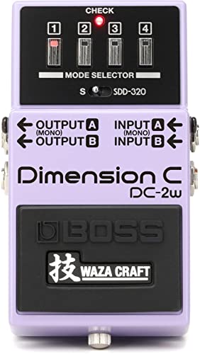 BOSS DC-2W WAZA Craft Dimension C Gitarrenpedal, Dimension-Erlebnis mit transparentem Sound