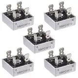 ALLECIN KBPC3510 Brückengleichrichter Diode 35A 1000V Brückengleichrichterdiode KBPC 3510 Bridge Rectifier Dioden Einphasen Vollwellen 35Ampere 1000Volt 4 Pin Durchgangsloch (Packung mit 5 Stück)