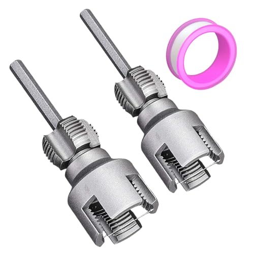 2-Teiliges Integriertes Innen- Und Außenrohrgewindewerkzeug, 1,83 Und 2,89cm, 2,3 Und 3,38cm Matrizen, 2 in 1 Rohrgewindeschneider, PVC-Gewindeschneidset, Wasserrohr öffner Für Sanitärprojekte