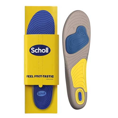 Scholl GelActiv Laufeinlagen für Herren, Komfort-Sporteinlagen mit Druck- und Fußgewölbestütze und Freshsheet Geruchsschutz - Perfekte Einlage für Sportschuhe - Schuhgröße 40-46.5 , 1Paar