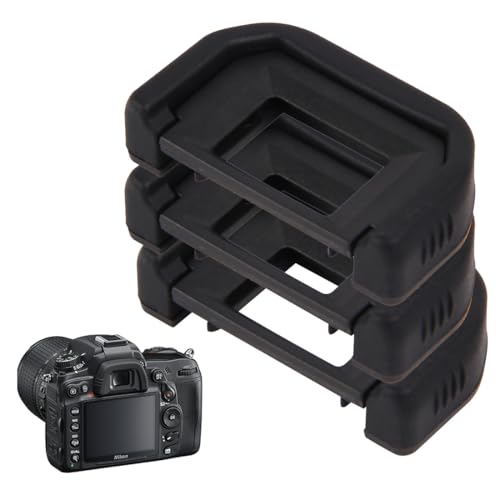OUDQFCJ 3 Stück Augenmuschel für Canon EF Okular Ersatz Sucher Schutz für Canon EOS 300D 350D 400D 450D 500D 550D 600D 1000D 1100D 700D 100D Canon Rebel Kamera Eyecup