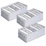 hinrey Schrank Organizer 7 * 3 Aufbewahrungsbox Kleiderschrank Organizer Schubladen Ordnungssystem geeignet für Hemden, Jeans, kurze Ärmel, Unterhemd