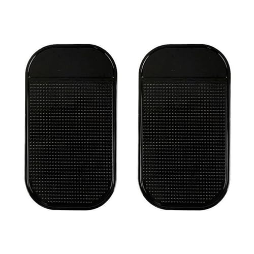 2 Stück Antirutschmatte Auto Armaturenbrett,Waschbar Anti Rutsch Pads Auto,Schwarz Antirutschmatte Auto Handy,14x8cm Antirutschmatte Armaturenbrett,Wiederverwendbar Antirutschmatte Handy,für Auto