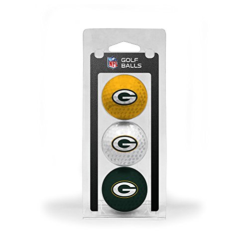 TEAM GOLF NFL 3 Golfbälle, 3er-Pack, Damen Kinder Herren Unisex, 31005, Green Bay Packers, Einheitsgröße