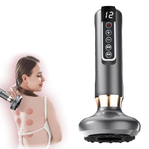 Cellulite Massagegerät,Anticellulite Geräte Massage,12 Stufen Einstellbar Anti Cellulite Massagegerät,Hand Held Body Sculpting Machine für Bauch Taille Arme Beine (Grau)