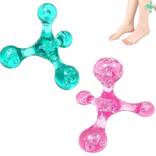 Triggerpunkt Massagegerät,2 Stück Massagegerät Nacken,Back Massager,Triggerpunkt Drücker Massagegerät Reflexology Body Massager,lindert Muskelschmerzen,Entspannung Geschenk