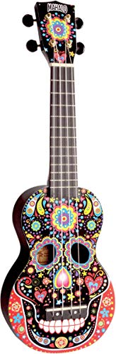 Mahalo Ukulele MA1SKBK Sopran Mexikanischer Schädel