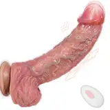 Dildo Sex Spielzeug Vibration für die Frauen Männer Paare Solo - Penis Vibrator Anal Dildos Silikon Diloschwanz für die Frau mit Stoßfunktion, Analdildo Gay Prostata Stimulation Sexspielzeug Saugnapf