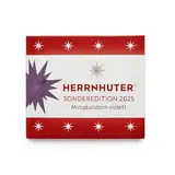 Herrnhuter - limitierter Stern Sonderedition 2025 - Miniaturstern - Violett - Größe: 8cm - mit LED Licht und 3 Meter Kabel, Netzteil NICHT inbegriffen