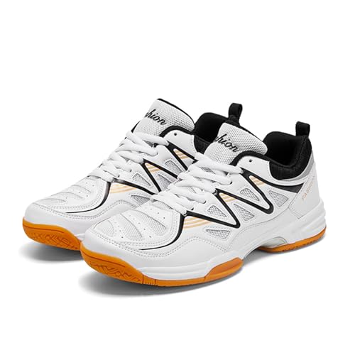 Hixingo Badmintonschuhe Männer Tennisschuhe Herren Damen, Squashschuhe Unisex Hallen- & Fitnessschuhe Eva Gepolsterte Sohle Sneakers Herren Turnschuhe für Tennis, Badminton, Volleyball, Usw