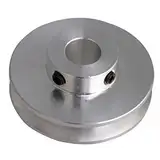 41x16x10 MM Silber Aluminiumlegierung Einzelnut 10 MM Feste Laufrolle für Motorwelle 3-5 MM PU Runde Gürtel