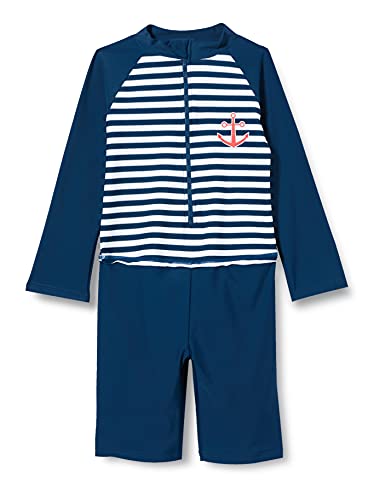 Playshoes Badeanzug Schwimmanzug Badebekleidung Unisex Kinder,Maritim Langarm,98-104