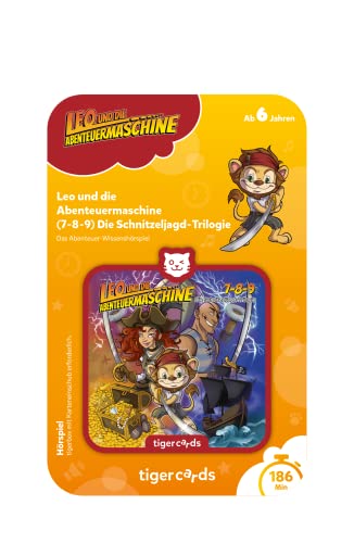 tigermedia tigercard Leo und die Abenteuermaschine Folge 7 8 9 Die Schnitzeljagt Trilogie tigerbox Hörspielbox Kinderunterhaltung Hörbuch Lieder