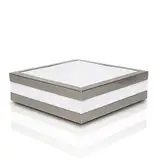 trendlights24 Savona Bad Deckenleuchte IP44 eckig - E27 230V - Set mit 2x 13W LED 1270 lm - für Decken, als Wandleuchte, Wohnraum & außen