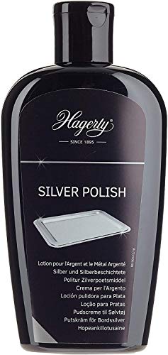 Hagerty Silver Polish 250 ml I Effiziente Silber-Politur für Silber und versilbertes Metall I Polierpaste mit Sofortwirkung für Vasen Rahmen Accessoires Dekorationsartikel usw I für erneuerten Glanz