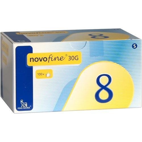 NOVOFINE 8 Kanülen 0,30x8 mm 30 G thinwall 100 St by Novo Nordisk Pharma GmbH
