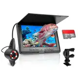 KAOLALI Fischfinder, Unterwasserkamera Angeln mit 7 Zoll IPS Display, 5600mAh Akku, 32 GB Speicherkarte, 20M Kabel, IP68 Wasserdicht Fish Finder Kamera, für Meeresangeln Fluss Angeln Eisfischen