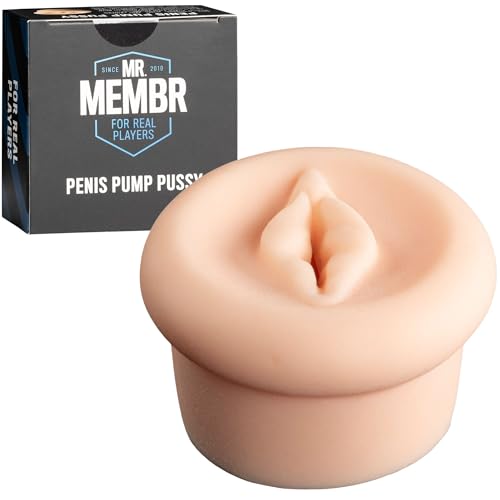 MR.MEMBR Penis pumpe Pussy - Realistischen Pocket Pussy für Ihre Penis Vakuumpumpe - Taschenmuschi für Penispumpe - Sex Toyset für Man - Zubehör für Vakuumpumpen Penis - Muschi Pumpe