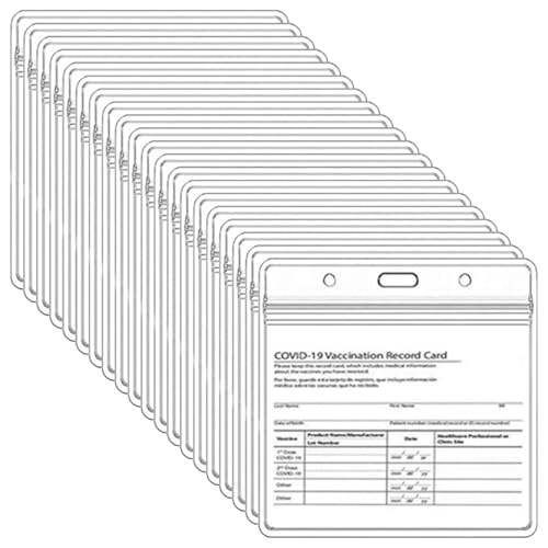 20pcs Sozialversicherungskartenschutz 5x4 '' wasserdicht