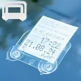 Windschutzscheibe Parkausweis Halterung, 2 Stück, in Transparent, Halter mit Saugnäpfen, Parkausweishalter Scheibe, Autoscheibe Parkscheinhalter, Kartenhalter Parkticket, Auto Saugnapf Clip Ticket