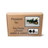 Verstärkte Adapter für Rolly Toys Luftreifen 409860 & 409853 auf Peg Perego John Deere Ground Force und Ground Loader