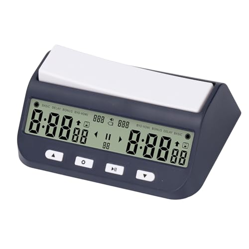 Schachuhr Timer, Digitaler Schach Timer, Professionelle Multifunktionale Tragbare Digitale Schachuhr mit Alarmfunktion