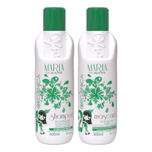 Kit Maria Escandalosa Smoothing System Organic Alisamento Orgânico Hair Care 2x300ml/2x10.1 fl.oz