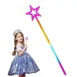 xianshi Zauberstab Kinder,Zauberstab Glitzer,für Magic Wand,Leuchtend,Leuchtender Prinzessin Zauberstäbe aus Eine Fee Hexe,Hexenstab Zauberstab-Halter Mit Mädchen Prinzessinnen