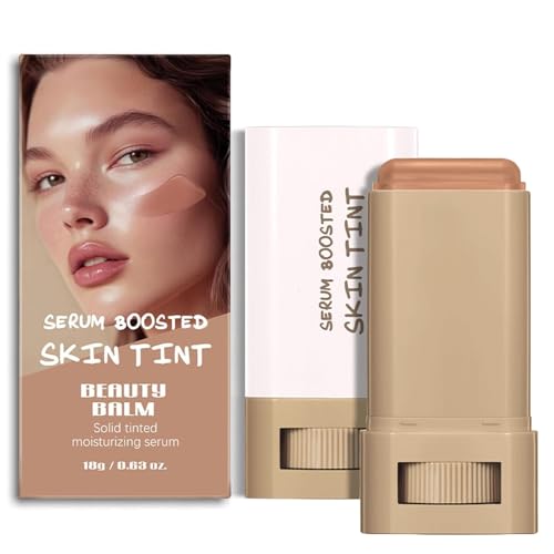 Beauty Balm Serum Boosted Skin Tint – Hydrating Tinted Moisturizer Foundation Stick, Portabl Moisturizing Contour Stick for Face Makeup (Colour, # 06)