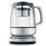 Sage - The Tea Maker - Teekocher - Teesieb mit Abesenkautomatik, optimale Ziehzeit, Stärke & Temperatur, Alle Teesorten - Wasserkocher, 1,5 L Fassungsvermögen, 2000W, Glas - Gebürsteter Edelstahl