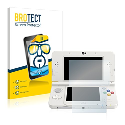 BROTECT (2 Stück Schutzfolie für Nintendo New 3DS Displayschutz Folie Ultra-Klar