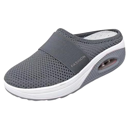 Orthopädische Schuhe Damen Herren Air Cushion Slip-On Walkingschuhe Diabetiker Freizeit Mesh Fersensporn Atmungsaktiv Sandals Hausschuhe Gesundheitsschuhe Clogs Pantoffeln Atmungsaktive Pantoletten