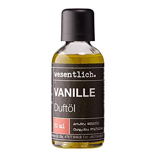 Vanille Duftöl 50ml - Premium Raumduft für Lampen und Diffuser - Wellness für die Sinne von wesentlich.