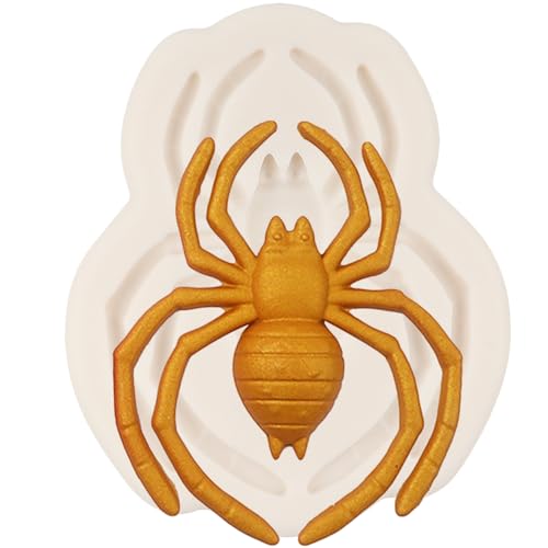 MINFEIDMS Spinne Silikon Fondant Formen für Kuchen Dekorieren Schokolade Cupcake Topper Süßigkeiten Polymer Clay Gum Paste