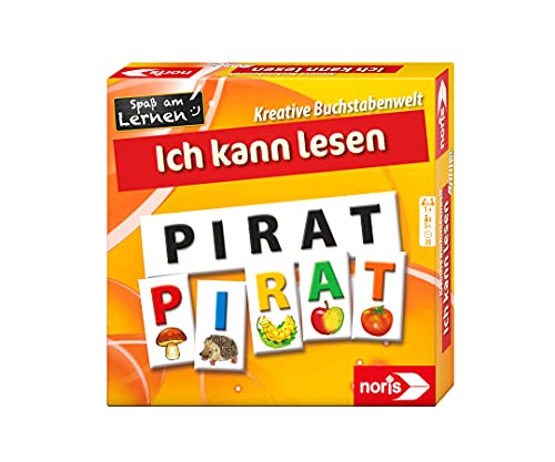 Noris 608985767 - Spaß am Lernen - Ich kann lesen mit Hilfe der Anlaut-Methode inklusive 45 Buchstaben-Bild-Kärtchen und Wortstreifen, ab 5 Jahren