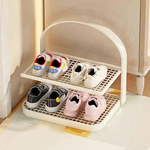 JHDXL Lagerregal, Schuhständer Vertikal, Standregal, Multifunktionales Schuhregal, Schuhorganizer, Organisation Schuhregal Für Garderoben Und Eingangsbereiche(White,20cm/7.9in)