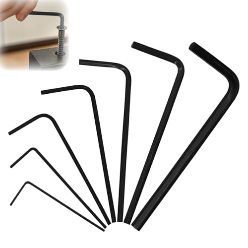 AONAYO 7er-Pack ImbusschlüSsel Satz Klein,0,7–3 Mm,Legierter Stahl SechskantschlüSsel,Mini SchraubenschlüSsel,ArchitektenschlüSsel Geeignet FüR MöBelmontage,Fahrradwartung,Installationsvorbereitung