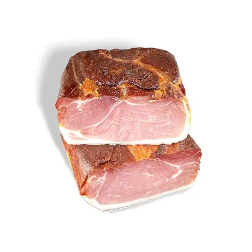 Schwarzwald Metzgerei – Schwarzwälder Schinken 2x 500gr am Stück mit herzhaft rauchigem Aroma – Räucherschinken nach Schwarzwälder Tradition über Tannenreisig und Tannenholz kaltgeräuchert