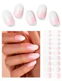 Wahrshei Nagelfolien | 20 Rosa Gradient UV Gel Nagelfolie | Nagelfolie Selbstklebend | Gel Nail Stickers, Gellack Wraps für Nagel