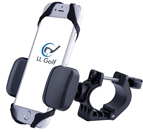 LL-Golf ® Universal Golf Trolley Handyhalter/Smartphone Halter/Cart Handy GPS Halterung/Smartphonehalter für alle gängigen Smartphones