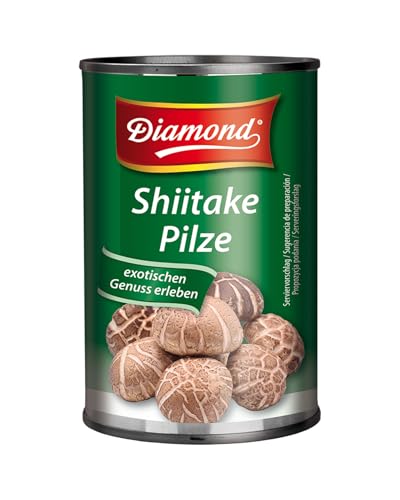 DIAMOND Shiitake Tonko Pilze, ready to use in Konserve, asiatische Speisepilze zum Kochen & Essen, natürlich, für Reis und Suppen - 1 x 156 g