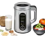 ROMMELSBACHER Veggie Drink & Suppen Bereiter SVD 1400 - kochen, zerkleinern, pürieren, 9 Programme, Reinigungsprogramm, Edelstahl Innenbehälter, Füllmenge 1,3 l, Pürierglocke, Wellenschliff-Messer