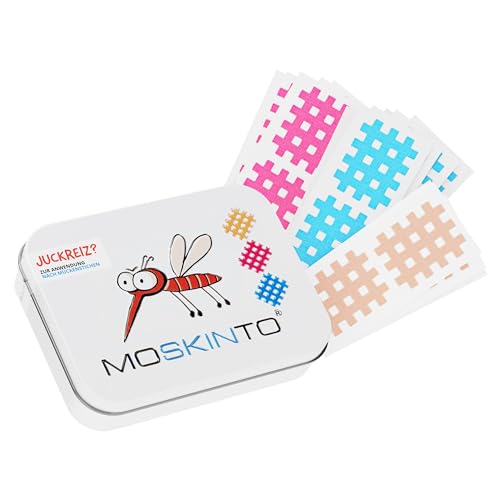 Moskinto 42 Mückenpflaster, Mückenstich, Mücken, Alternative zum Hitzestift, für Kinder und Erwachsene, Stechmücken, Stichheiler, Juckreiz, Family Box