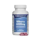 Heidelbeere Plus Extrakt 6000mg - 180 Tabletten - Geeignet für Veganer - Versorgung für 3 Monate - SimplySupplements