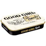 Nostalgic-Art Retro Leckerlidose, 6 x 9,5 x 2 cm, Good Girl Treats – Geschenk-Idee für Hunde-Besitzer, Hundeleckerli-Dose, Vintage Design