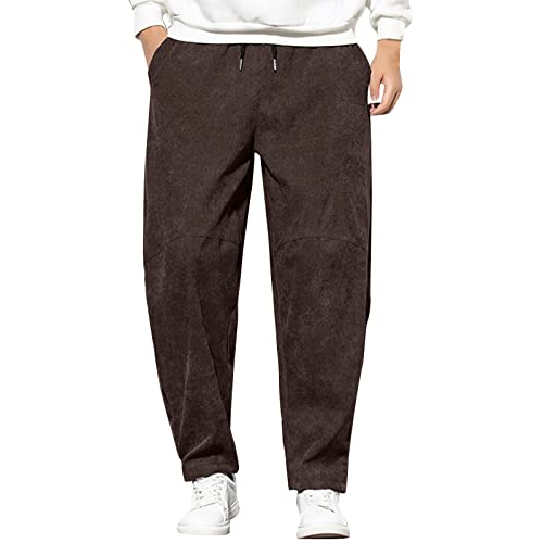 WKAYsIV Kurz Hose Herren Schwarz Farbe Spitzenhose große Herrenhose Hose Wasserdicht Herren(Kaffee 5XL)