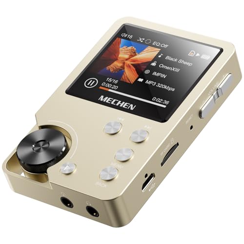 MECHEN M30 Hi Res MP3 Player, DSD FLAC DAC CUE Verlustfreier Hochauflösender Audio Player, HiFi Digitaler Ton Tragbarer DAP mit 64GB Speicherkarte, Unterstützt bis zu 256 GB