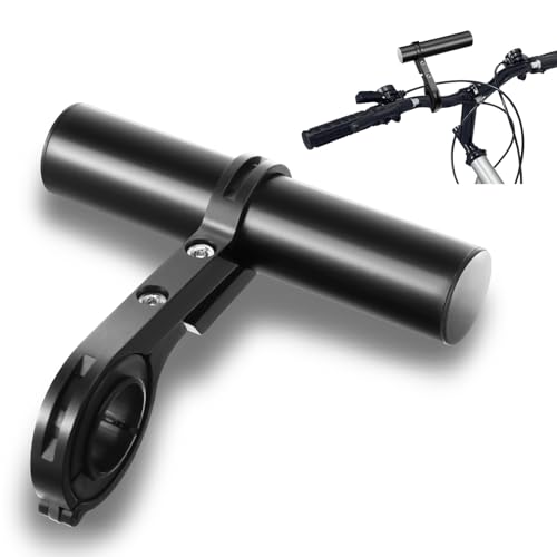 Fahrradlenker Verlängerung Set, 10cm Fahrrad Lenker Verlängerung mit Schraubendreher Fahrrad Lenkerverlängerung Fahrradlenkerzubehör für 22-34mm Lenker für Taschenlampen,Smartphones,GPS Geräte